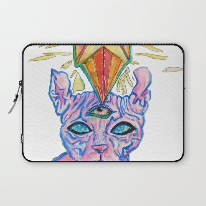 Psychic Cat (Large) Laptop Sleeve