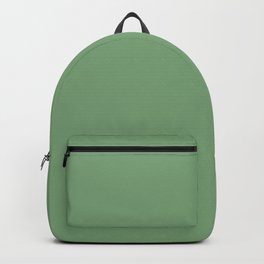 plain green backpack