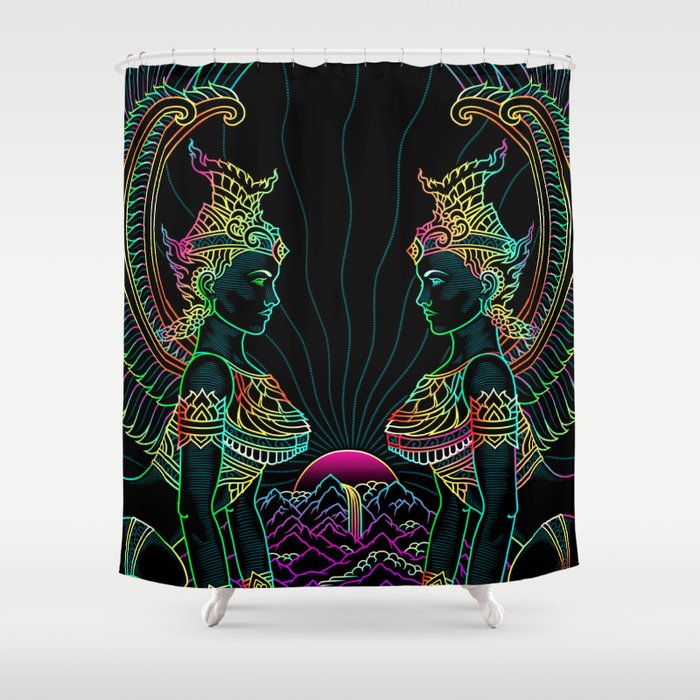 "Lifestyle" by 2020 Theory Shower Curtain