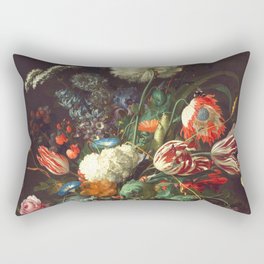 Vase of Flowers II - de Heem Rectangular Pillow