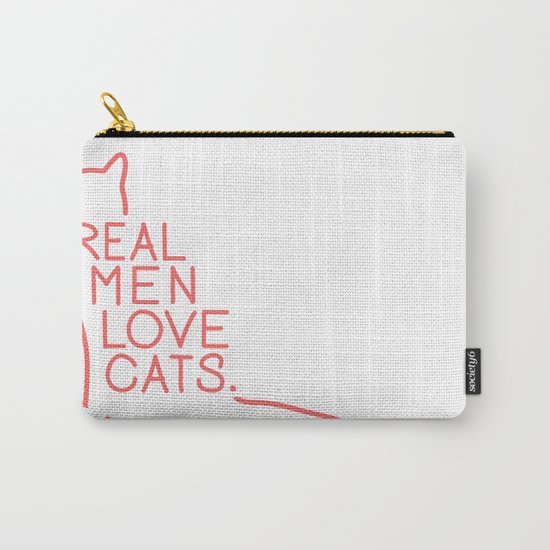 Real Men Love Cats Carry-All Pouch