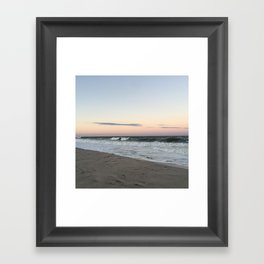 Beach Sunset Framed Art Print