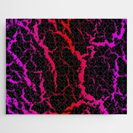 Cracked Space Lava - Pink/Red Jigsaw Puzzle