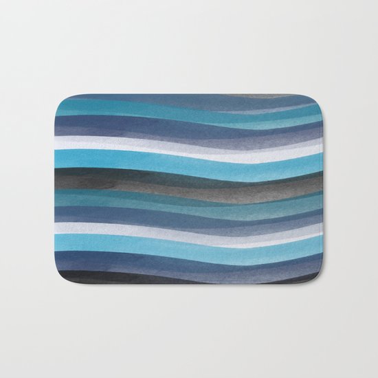 Blue lines Bath Mat