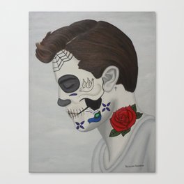 Sugar Skull Boy Canvas Print