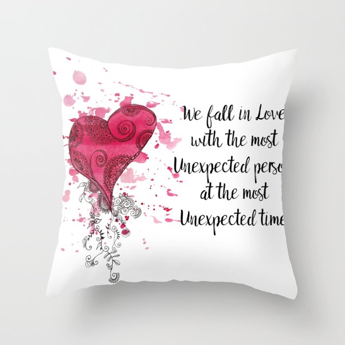 Love Quote for Valentine's Day Throw Pillow by cynthiacabello | Society6