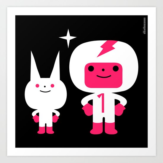 Cosmic companions : idokungfoo.com Art Print