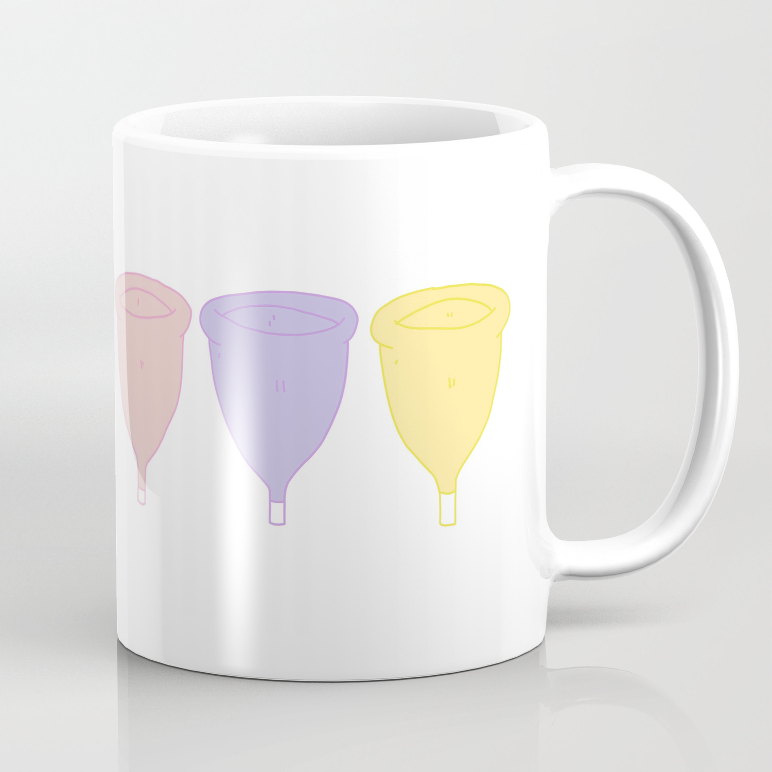 menstrual cup coaster