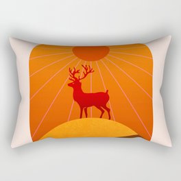 Abstraction_Sunshine_Deer_Minimalism_001 Rectangular Pillow