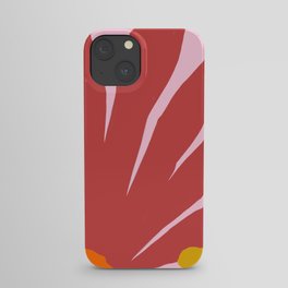 Modern abstract cactus illustration designed in trendy colors iPhone Case