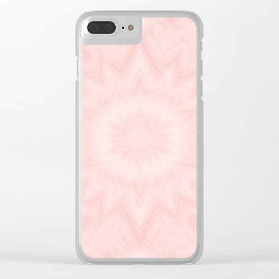 Pink starburst Clear iPhone Case