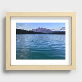Sunset at Two Jack Lake Recessed Framed Print