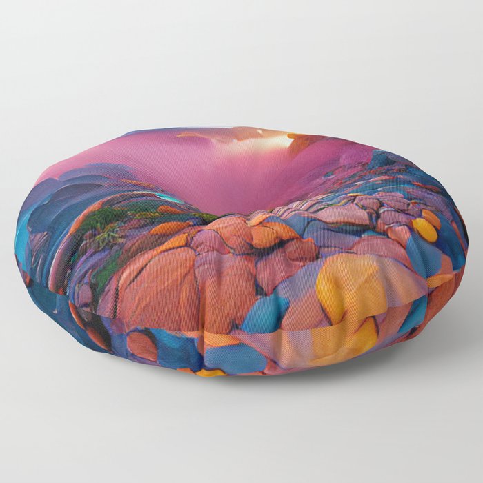 stone more color Floor Pillow