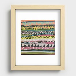 The pattern of my heartbeat Recessed Framed Print