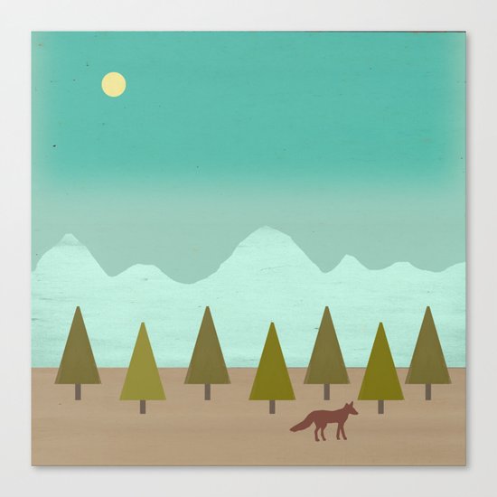 Evening Moon Canvas Print