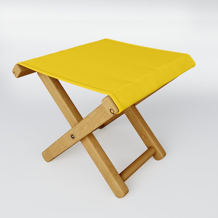 Summer Yellow Folding Stool