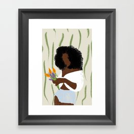 flower girl  Framed Art Print