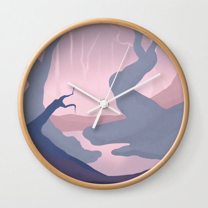 In the Depths of the Forest | Abstract Minimalist Art Wall Clock