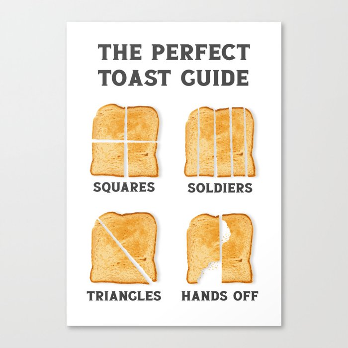 The Perfect Toast Guide Canvas Print