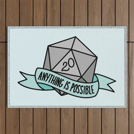 Anything is Possible D20 Outdoor Rug