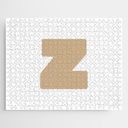 z (Tan & White Letter) Jigsaw Puzzle