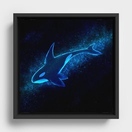 Cosmic orca Framed Canvas