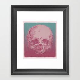 Rosy Skull Framed Art Print