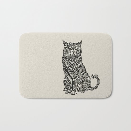 Polynesian British Shorthair cat Bath Mat