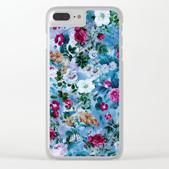 Blue Heaven Clear iPhone Case