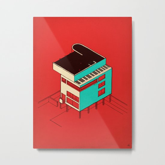Music & Architecture Metal Print