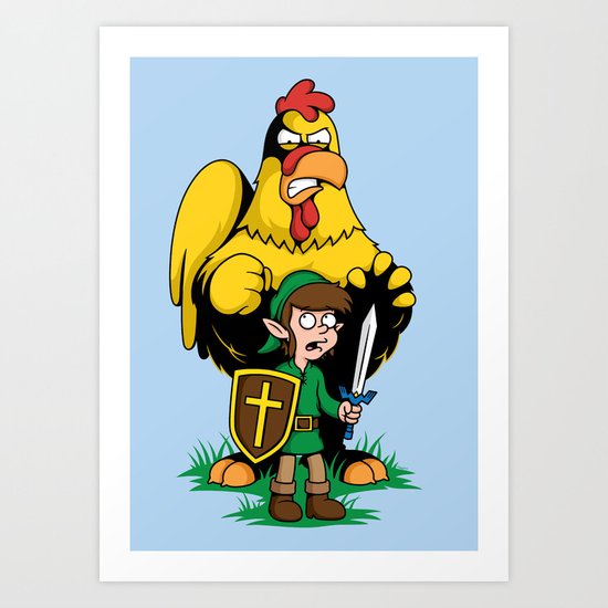 The Legend of Ernie (light background) Art Print
