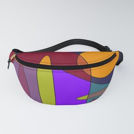 Abstract Orange Moon Fanny Pack