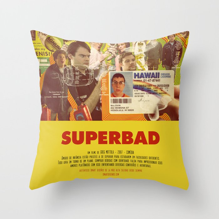 Superbad - Greg Mottola Throw Pillow