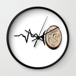 Heart Beat Art Wall Clock | Coffeeheart, Medicalillustration, Woodburned, Anatomicalheart, Anatomyart, Heartart, Coffeebeans, Caffeine, Coffeeheartbeat, Heartbeat 