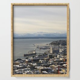 Seattle & The Olympics Serving Tray