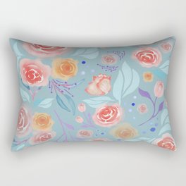 Rose Decorative Rectangular Pillow