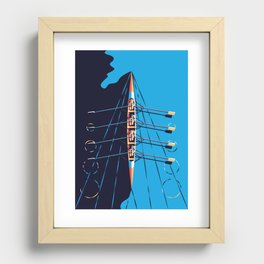 River Rowers Recessed Framed Print