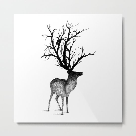INTO THE WOODS Metal Print