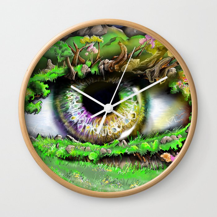 Natures Eye  Wall Clock