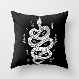 Snake in camouflage 2 Throw Pillow