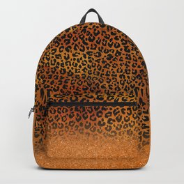Sparkly Leopard Print Backpack