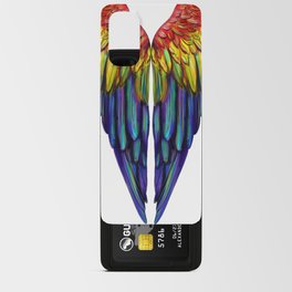 Macaw parrot wings. tropics.  Android Card Case