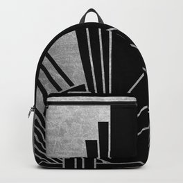Art deco design - silver glitz Backpack