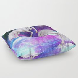 space unicorns v Floor Pillow
