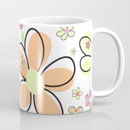 Cute colorful simple daisy flower pattern Coffee Mug