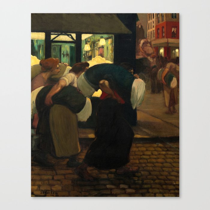 The Laundresses, 1899 by Theophile Alexandre Steinlen Canvas Print
