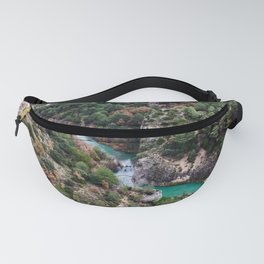 Spain Photography - Beautiful Blue River Flowing Through The Nature  Fanny Pack