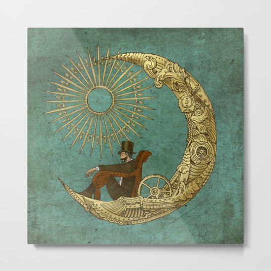 Moon Travel Metal Print