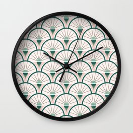 Art Deco Fan Wall Clock