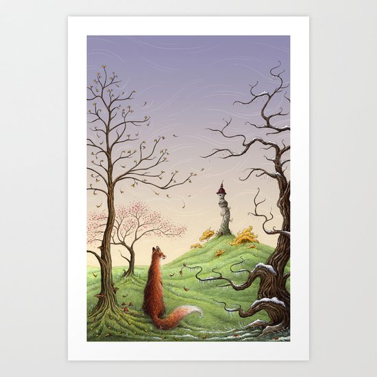 The Fox's Tower Art Print